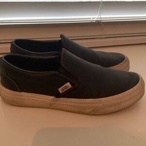 black slip on vans
